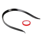 Labbro dello spoiler laterale dell'ala posteriore in plastica modificata per auto, nero, Black