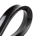 Labbro dello spoiler laterale dell'ala posteriore in plastica modificata per auto, nero, Black