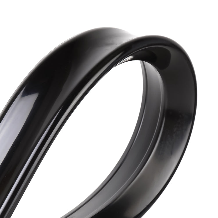 Labbro dello spoiler laterale dell'ala posteriore in plastica modificata per auto, nero, Black