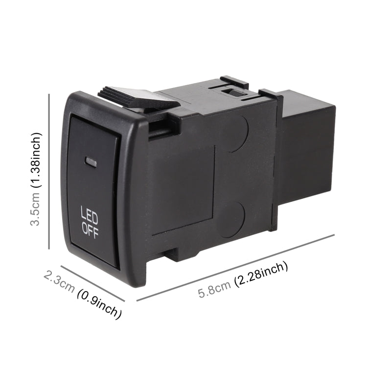 TS-17 Interruttore a pulsante on-off per fendinebbia per auto con cavo per Suzuki, For Suzuki