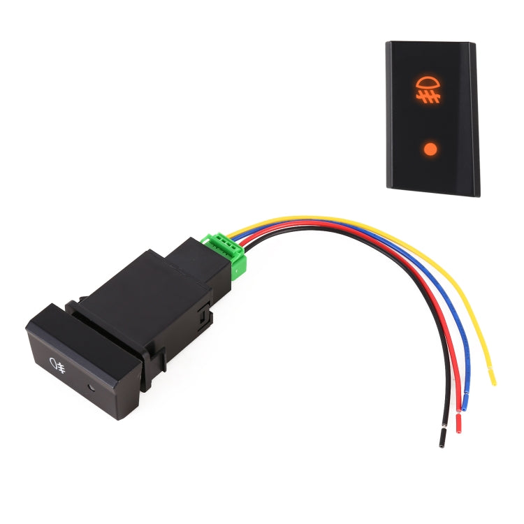 TS-18 Interruttore a pulsante on-off per fendinebbia per auto con cavo per Hyundai Accent, For Hyundai Accent