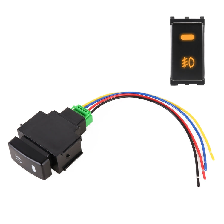TS-20 Interruttore a pulsante on-off per fendinebbia con cavo per Nissan Qashqai 2008-2010, For Nissan Qashqai 2008-2010