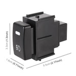 TS-20 Interruttore a pulsante on-off per fendinebbia con cavo per Nissan Qashqai 2008-2010, For Nissan Qashqai 2008-2010