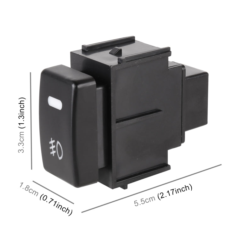 TS-20 Interruttore a pulsante on-off per fendinebbia con cavo per Nissan Qashqai 2008-2010, For Nissan Qashqai 2008-2010