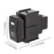 TS-20 Interruttore a pulsante on-off per fendinebbia con cavo per Nissan Qashqai 2008-2010, For Nissan Qashqai 2008-2010