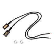 1 paio DC12V 0,4 W 3 LED SMD-5630 Luce targa per auto/moto, Lunghezza cavo: 27 cm, DC12V 0.4W