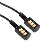 1 paio DC12V 0,4 W 3 LED SMD-5630 Luce targa per auto/moto, Lunghezza cavo: 27 cm, DC12V 0.4W