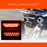 Fanale posteriore freno a LED per moto per Yamaha Raptor 700 2006-2018, LED Brake Tail Light
