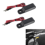 1 paio di indicatori di direzione a LED per manubrio lampeggiante per moto, Flashing