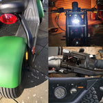 1 paio di indicatori di direzione a LED per manubrio lampeggiante per moto, Flashing