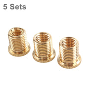 5 set dadi adattatori filettatura testa pomello cambio auto per pomello cambio M12x1.25, 5 Set M10x1.5+M10x1.25+M8x1.25