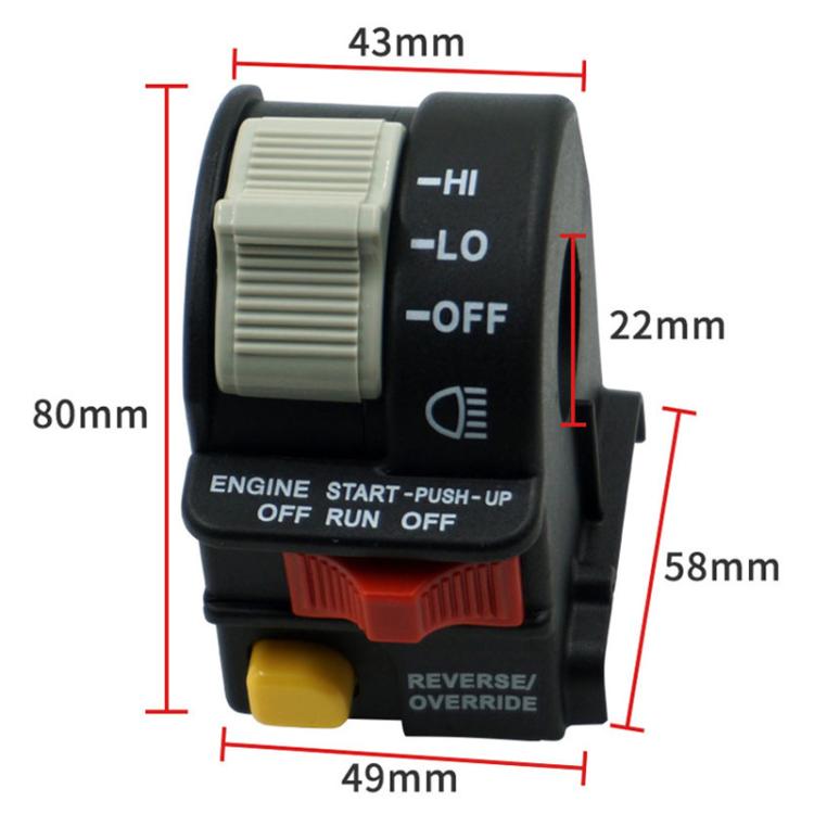 Interruttore manubrio sinistro per moto 4010262 per Polaris Sportsman, 4010262