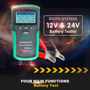DUOYI DY2015A Auto 12V 24V Digital CCA Carica batteria Tester di capacità digitale, DY2015A