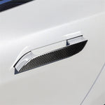 Adesivo decorativo per maniglia esterna per auto in fibra di carbonio da 4 pezzi per Tesla Model S, Outside Handle