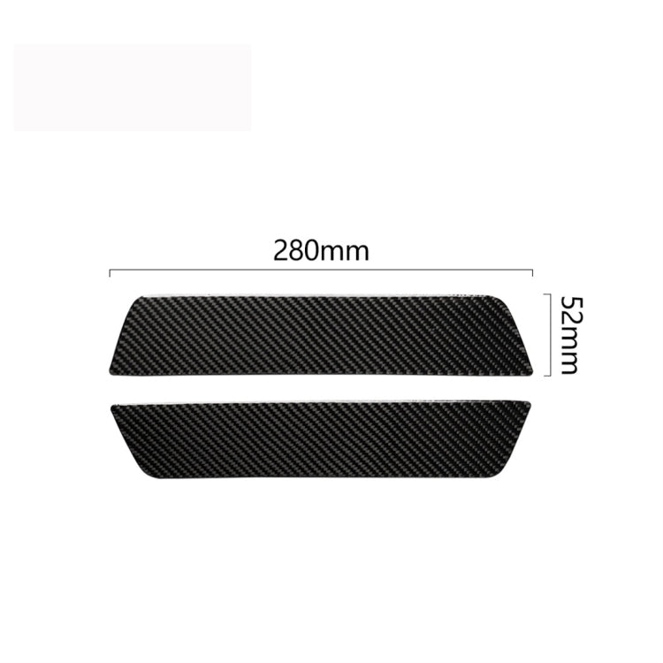 2 adesivi decorativi per soglia porta posteriore auto in fibra di carbonio per Tesla Model 3, Back Door Threshold