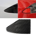 Adesivo decorativo per pannello porta di ricarica per auto in fibra di carbonio per Tesla Model X, adatto per la guida a sinistra, Charging Port Panel
