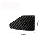 Adesivo decorativo per pannello porta di ricarica per auto in fibra di carbonio per Tesla Model X, adatto per la guida a sinistra, Charging Port Panel