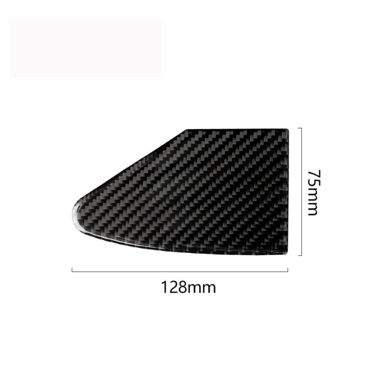 Adesivo decorativo per pannello porta di ricarica per auto in fibra di carbonio per Tesla Model X, adatto per la guida a sinistra, Charging Port Panel