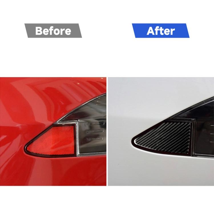 Adesivo decorativo per pannello porta di ricarica per auto in fibra di carbonio per Tesla Model X, adatto per la guida a sinistra, Charging Port Panel