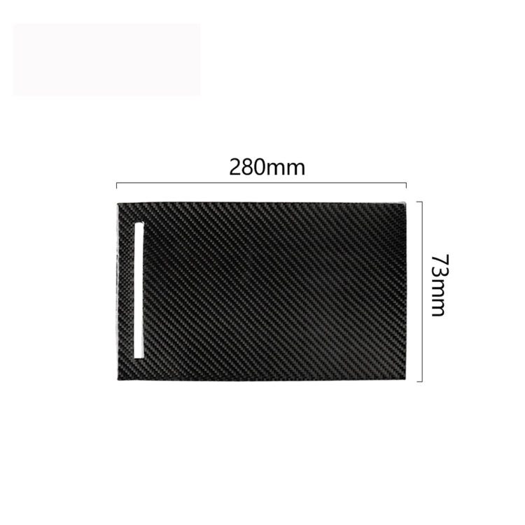 Adesivo decorativo per pannello portaoggetti per auto in fibra di carbonio per Tesla Model X, Storage Box Panel