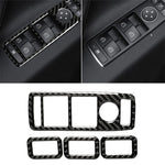 Adesivo decorativo per pannello alzacristallo per finestrino auto in fibra di carbonio da 4 pezzi per Tesla Model X, Window Lift Panel
