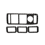 Adesivo decorativo per pannello alzacristallo per finestrino auto in fibra di carbonio da 4 pezzi per Tesla Model X, Window Lift Panel