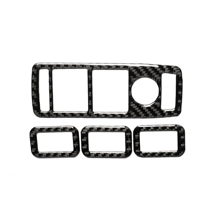 Adesivo decorativo per pannello alzacristallo per finestrino auto in fibra di carbonio da 4 pezzi per Tesla Model X, Window Lift Panel