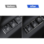 Adesivo decorativo per pannello alzacristallo per finestrino auto in fibra di carbonio da 4 pezzi per Tesla Model X, Window Lift Panel