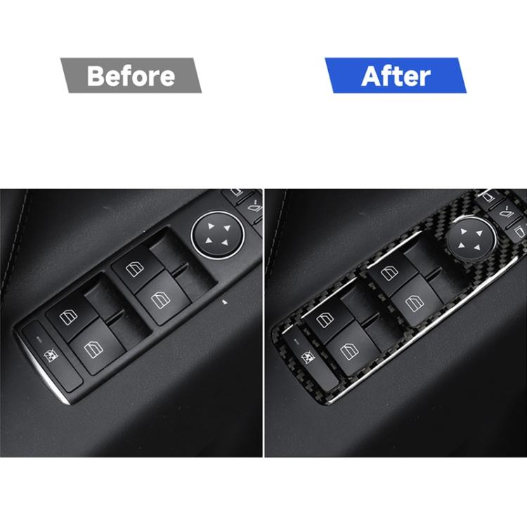 Adesivo decorativo per pannello alzacristallo per finestrino auto in fibra di carbonio da 4 pezzi per Tesla Model X, Window Lift Panel