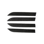 Adesivo decorativo per pannello maniglia esterna per porta esterna in fibra di carbonio da 4 pezzi per Tesla Model X, Outer Door Handle Panel