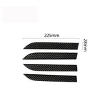 Adesivo decorativo per pannello maniglia esterna per porta esterna in fibra di carbonio da 4 pezzi per Tesla Model X, Outer Door Handle Panel
