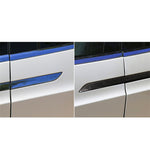 Adesivo decorativo per pannello maniglia esterna per porta esterna in fibra di carbonio da 4 pezzi per Tesla Model X, Outer Door Handle Panel