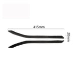 Adesivo decorativo per fendinebbia posteriori per auto in fibra di carbonio da 2 pezzi per Tesla Model X, Rear Fog Lamps
