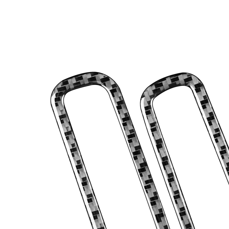 2 pezzi/set adesivo decorativo per cornice uscita aria montante anteriore in fibra di carbonio per Volkswagen Scirocco 2009-2016, guida sinistra e destra universale, A-pillar Air Outlet Frame