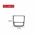 Adesivo decorativo per pannello aria condizionata CD per controllo centralizzato auto in fibra di carbonio per Volkswagen Scirocco 2009-2016, guida sinistra e destra universale, Central Control CD Air Conditioning Panel