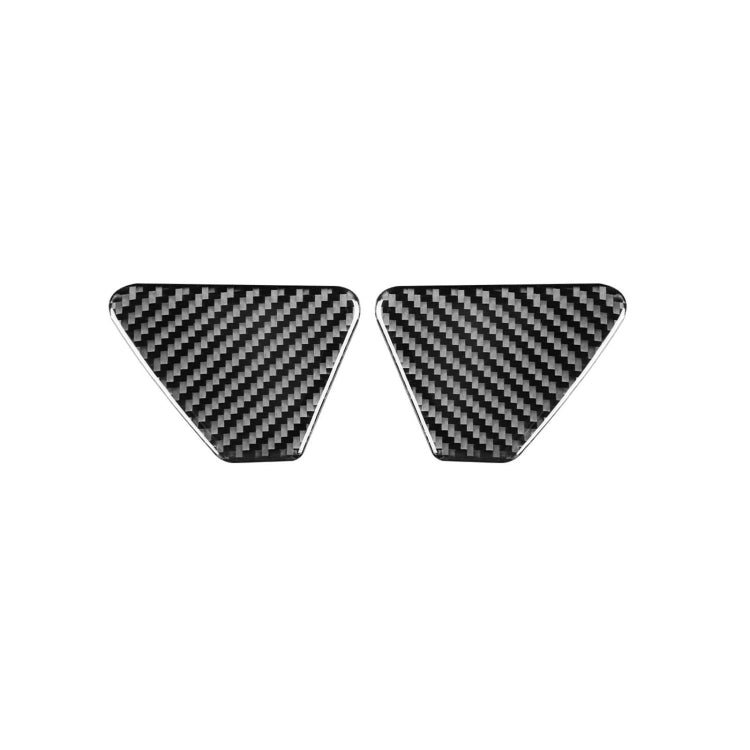2 pezzi/set adesivo decorativo per porta interna dell'auto in fibra di carbonio per Volkswagen Scirocco 2009-2016, guida sinistra e destra universale, Inner Door Bowl