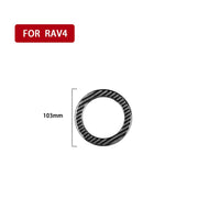 Adesivo decorativo per volante in fibra di carbonio per Toyota Old RAV4 2006-2013, guida a destra e a sinistra universale, Steering Wheel