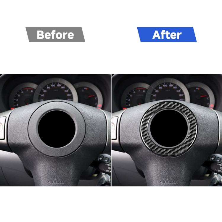 Adesivo decorativo per volante in fibra di carbonio per Toyota Old RAV4 2006-2013, guida a destra e a sinistra universale, Steering Wheel