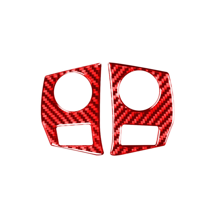 2 pezzi/set adesivo decorativo per cornice dei pulsanti del volante dell'auto in fibra di carbonio per Toyota Corolla 2014-2018, guida sinistra e destra universale, Steering Wheel Button Frame