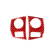 2 pezzi/set adesivo decorativo per cornice dei pulsanti del volante dell'auto in fibra di carbonio per Toyota Corolla 2014-2018, guida sinistra e destra universale, Steering Wheel Button Frame