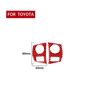 2 pezzi/set adesivo decorativo per cornice dei pulsanti del volante dell'auto in fibra di carbonio per Toyota Corolla 2014-2018, guida sinistra e destra universale, Steering Wheel Button Frame