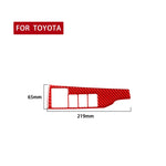 Adesivo decorativo per interruttore fari auto in fibra di carbonio per Toyota Corolla 2014-2018, guida a sinistra, Headlight Switch,Left Drive