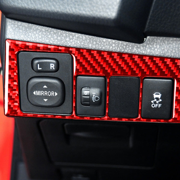 Adesivo decorativo per interruttore fari auto in fibra di carbonio per Toyota Corolla 2014-2018, guida a sinistra, Headlight Switch,Left Drive