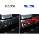 Adesivo decorativo per interruttore fari auto in fibra di carbonio per Toyota Corolla 2014-2018, guida a sinistra, Headlight Switch,Left Drive