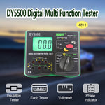 DUOYI DY5500 Multimetro di terra di isolamento per tester di resistenza digitale multifunzione 4 in 1 per auto, DY5500