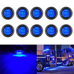10 PZ MK-009 Lampada da 3/4 pollici per auto/camion 3 LED Indicatori di posizione laterali, MK-009(Red Light), MK-009(Blue Light), MK-009(Green Light), MK-009(White Light), MK-009(Yellow Light)