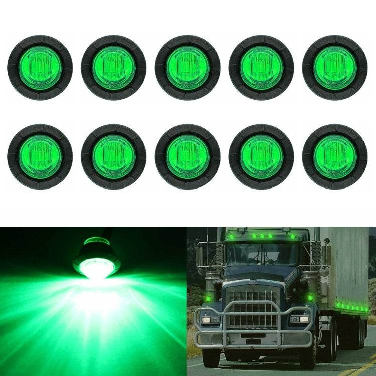 10 PZ MK-009 Lampada da 3/4 pollici per auto/camion 3 LED Indicatori di posizione laterali, MK-009(Red Light), MK-009(Blue Light), MK-009(Green Light), MK-009(White Light), MK-009(Yellow Light)