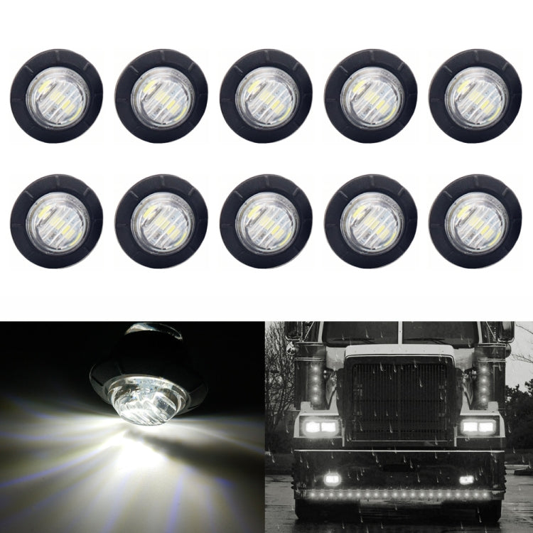 10 PZ MK-009 Lampada da 3/4 pollici per auto/camion 3 LED Indicatori di posizione laterali, MK-009(Red Light), MK-009(Blue Light), MK-009(Green Light), MK-009(White Light), MK-009(Yellow Light)