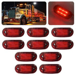 10 pezzi MK-019 Lampada a lampadina per indicatori di posizione laterali a 6 LED per auto/camion, MK-019 (Red Light), MK-019 (White Light), MK-019 (Yellow Light)