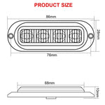 5 pezzi MK-087 Lampada a lampadina per indicatori di posizione laterali a 4 LED per auto/camion, MK-087(Blue Light), MK-087(Green Light), MK-087(Red Light), MK-087(White Light), MK-087(Yellow Light)